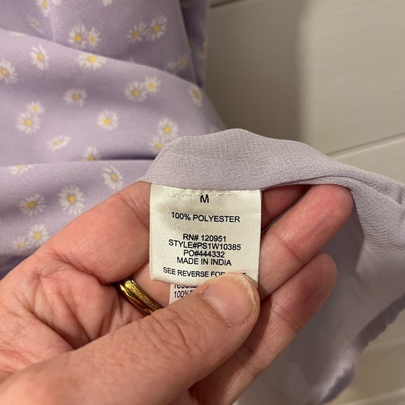 💜 Pink Rose – Lilac Floral Camisole (Size M) - Picture 3 of 10